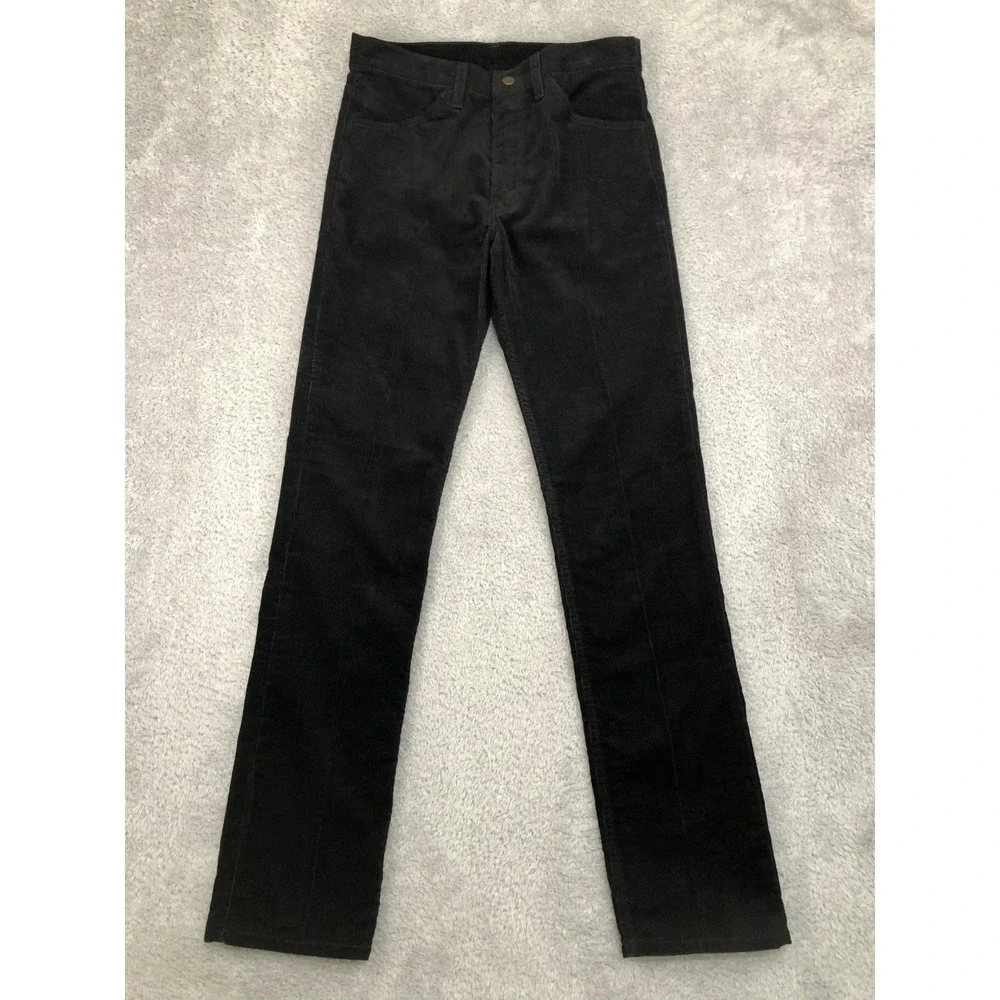 VTG Levi's 519 Corduroy Pants Men's 31x34 Black 1980's Made in USA
